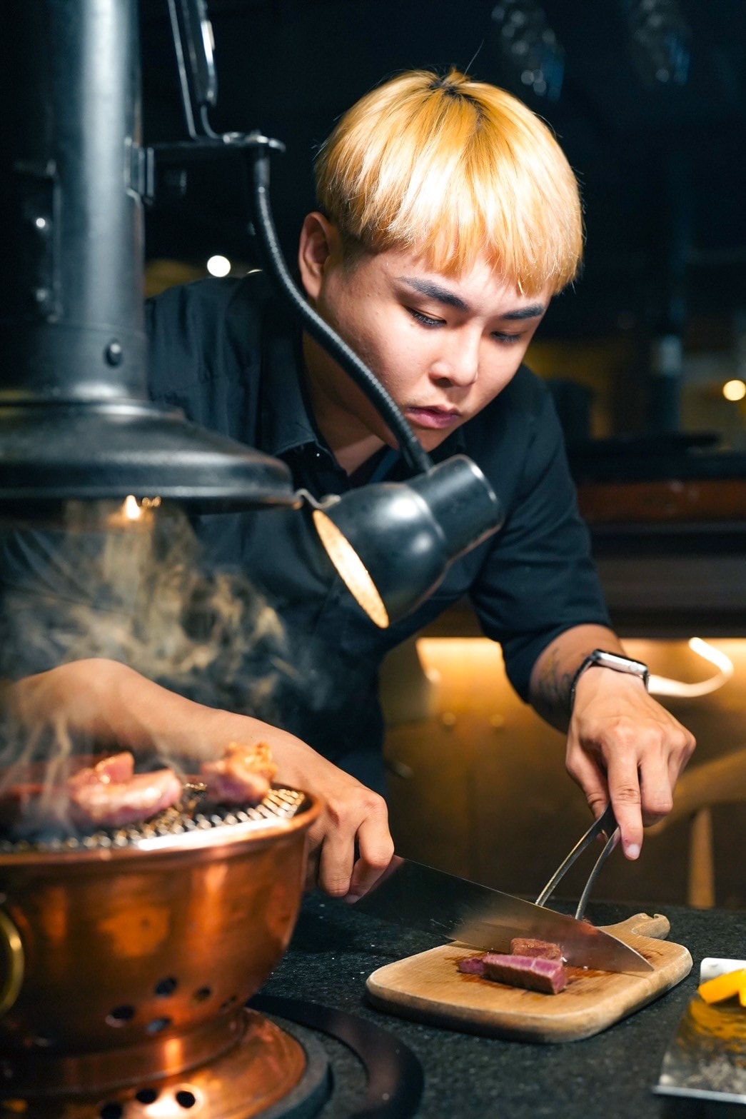 台北燒肉推薦|蘭亭燒肉和牛極緻料理 閃耀著金箔光芒的華貴享受!無菜單桌邊服務 體驗法餐Style的上菜儀式感 - 第7張圖